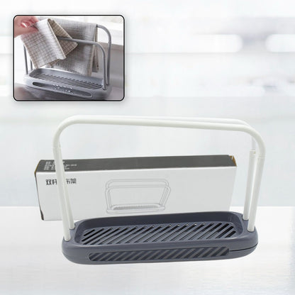 Kitchen Storage Rack for Dish Towels & Cloths (1 Pc, Organizer)