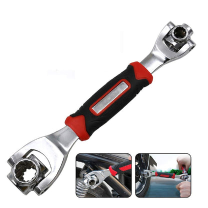 48-in-1 universal wrench for fixed square, hex, and Torx bolts