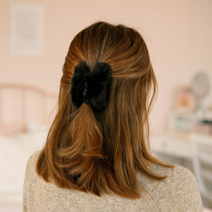 Big-Size Soft Faux Fur Hair Claw Clips (1 Pc)