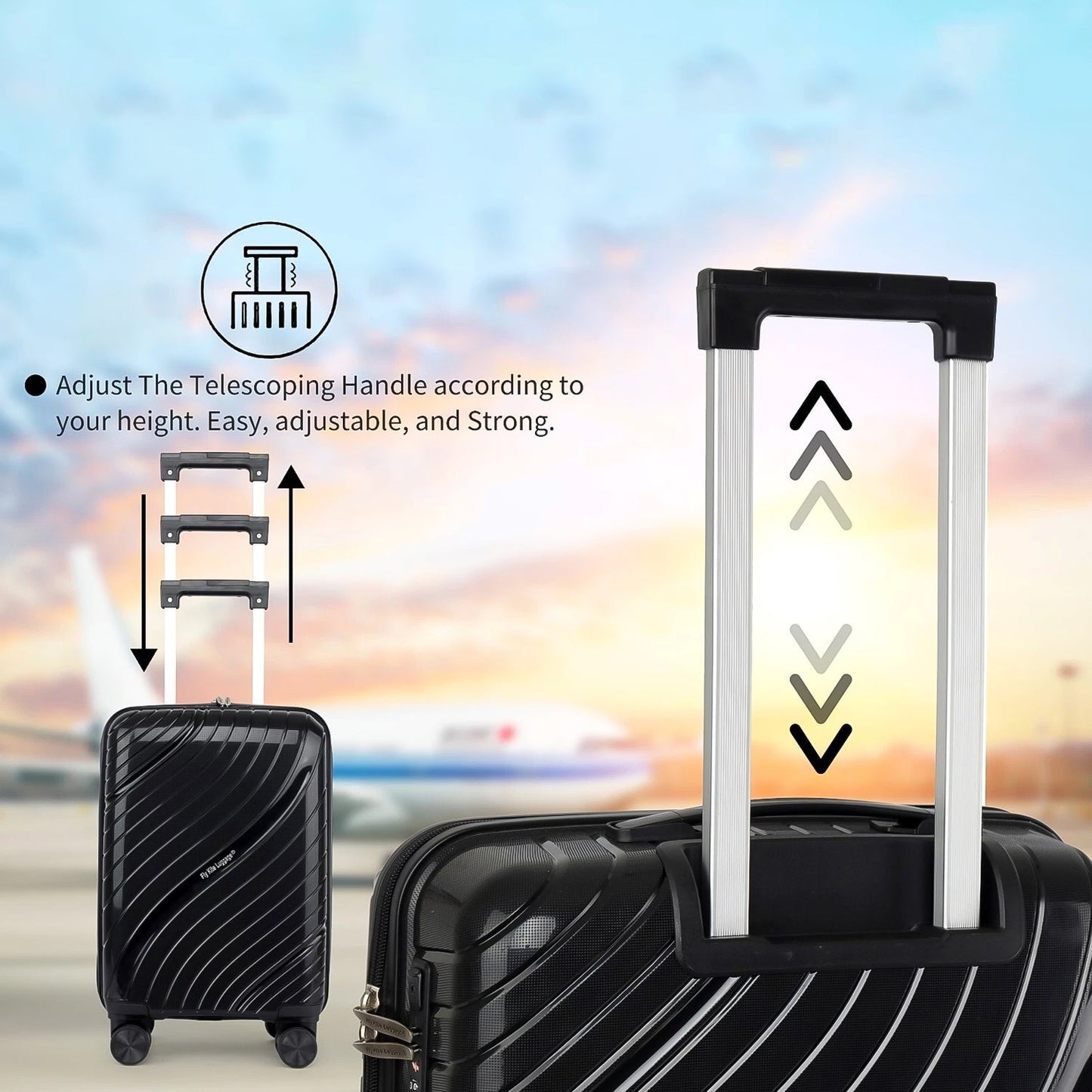 Big 4-Piece Wheeled Luggage Set